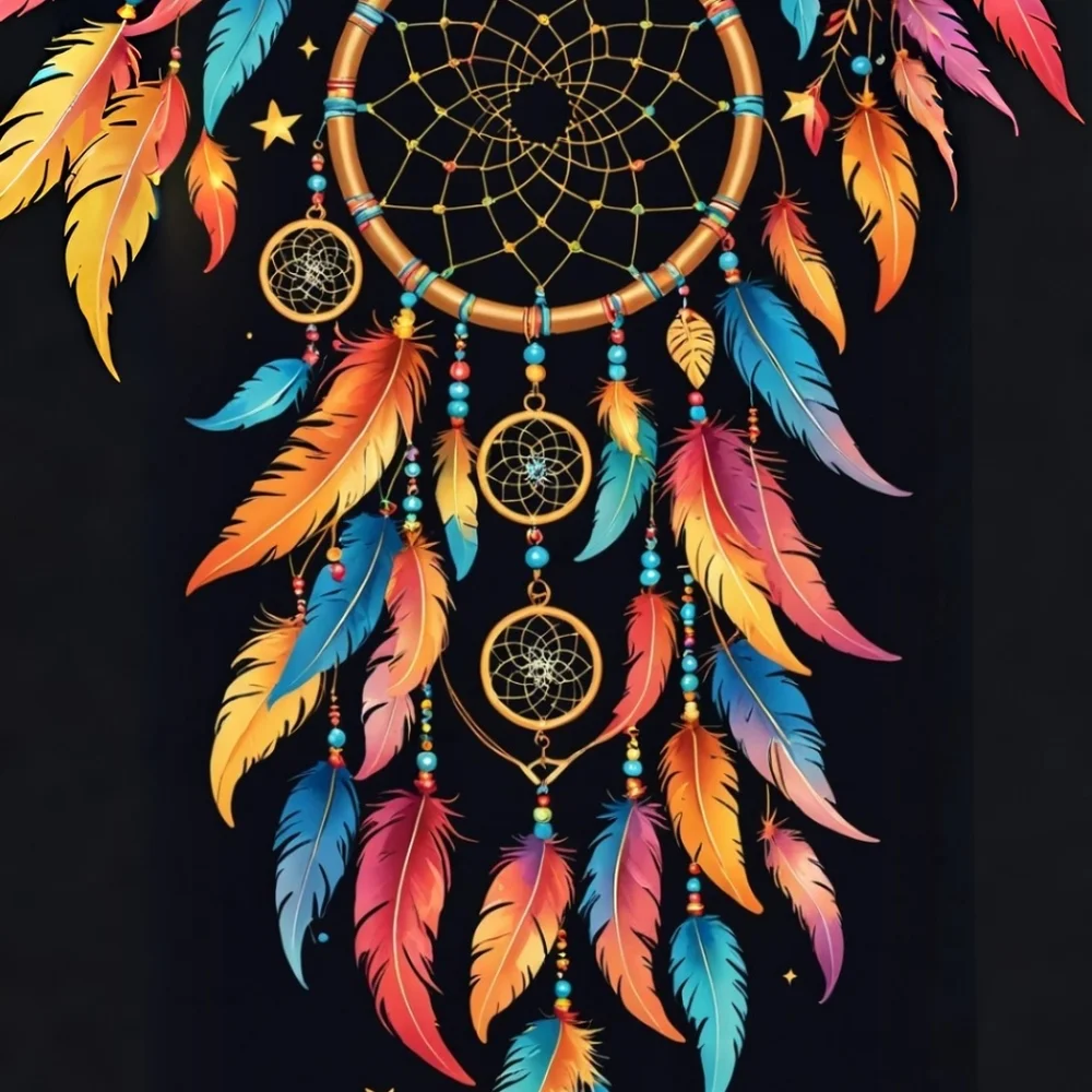 Dreamcatcher In A Glass Front Frame 8x10 Picture AI wall